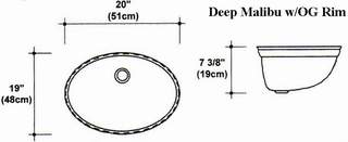 19" X 20" Deep Malibu w/ OG Rim Floating Bowl Mold, Utilized with Adjustable All Purpose, No-Bowl Mold