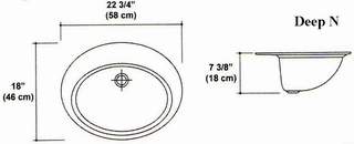 18" X 22 3/4" Deep N Floating Bowl Mold, Utilized with Adjustable All Purpose, No-Bowl Mold
