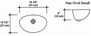 10 1/2" X 16 1/4" Sun Oval Small Floating Bowl Mold, Utilized with Adjustable All Purpose, No-Bowl Mold