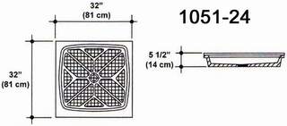 32" X 32" Shower Pan Mold
